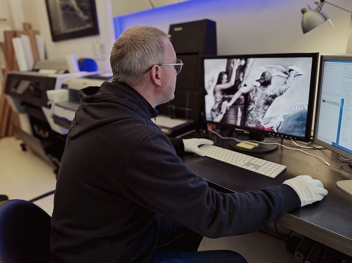 File preparation on a calibrated display